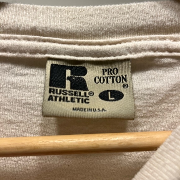 RUSSELL pro sport ‘Tai Chi Etc’ vintage tee; 💯 thick combed cotton, made in USA - Picture 6 of 10